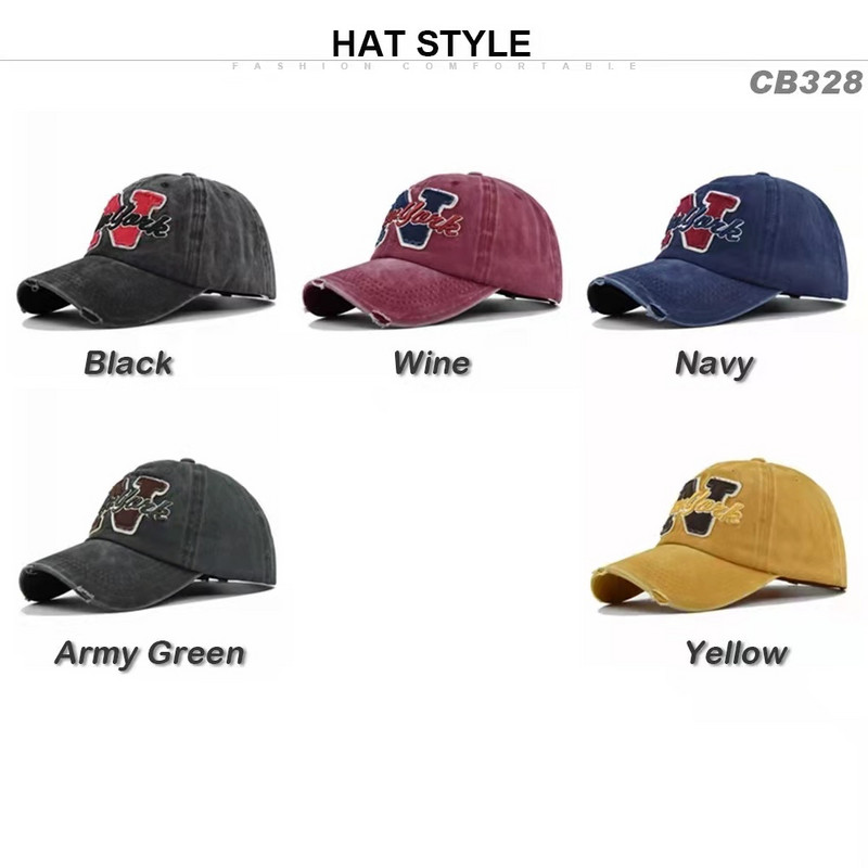 Nauja madinga beisbolo kepuraitė vyrams ir moterims Retro tėčio kepuraitės vasarinės lauko apsauginės kepuraitės Unisex Snapback kepurės raidės siuvinėti kepurės