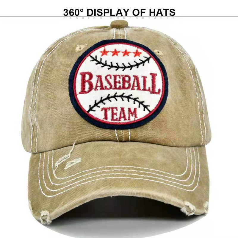 Új divatos uniszex baseballsapkák, hímzett betűs baseballcsapat sapka Snapback tavaszi nyár kültéri, állítható sapkás hip-hop sapkák