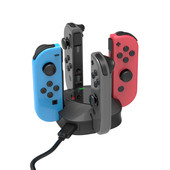 Για Switch Joy-con Controller 4 σε 1 Διακόπτης βάσης φορτιστή με ένδειξη φόρτισης Πολυλειτουργική βάση βάσης φορτιστή 5V Type-C