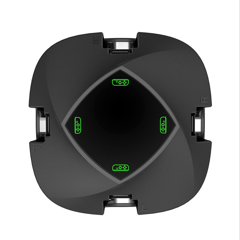 Για Switch Joy-con Controller 4 σε 1 Διακόπτης βάσης φορτιστή με ένδειξη φόρτισης Πολυλειτουργική βάση βάσης φορτιστή 5V Type-C