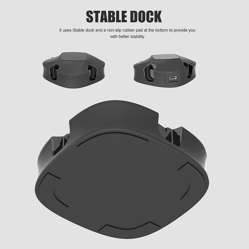 Για Switch Joy-con Controller 4 σε 1 Διακόπτης βάσης φορτιστή με ένδειξη φόρτισης Πολυλειτουργική βάση βάσης φορτιστή 5V Type-C