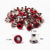 100 ks 2 mm dierkové dierky na DIY kožené remeselnícke medené dierky na scrapbooking topánky, opasok, čiapky, tašky, visačky na oblečenie, doplnky