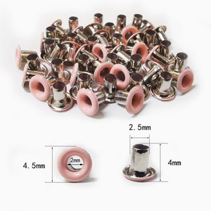 100 ks 2 mm dierkové dierky na DIY kožené remeselnícke medené dierky na scrapbooking topánky, opasok, čiapky, tašky, visačky na oblečenie, doplnky