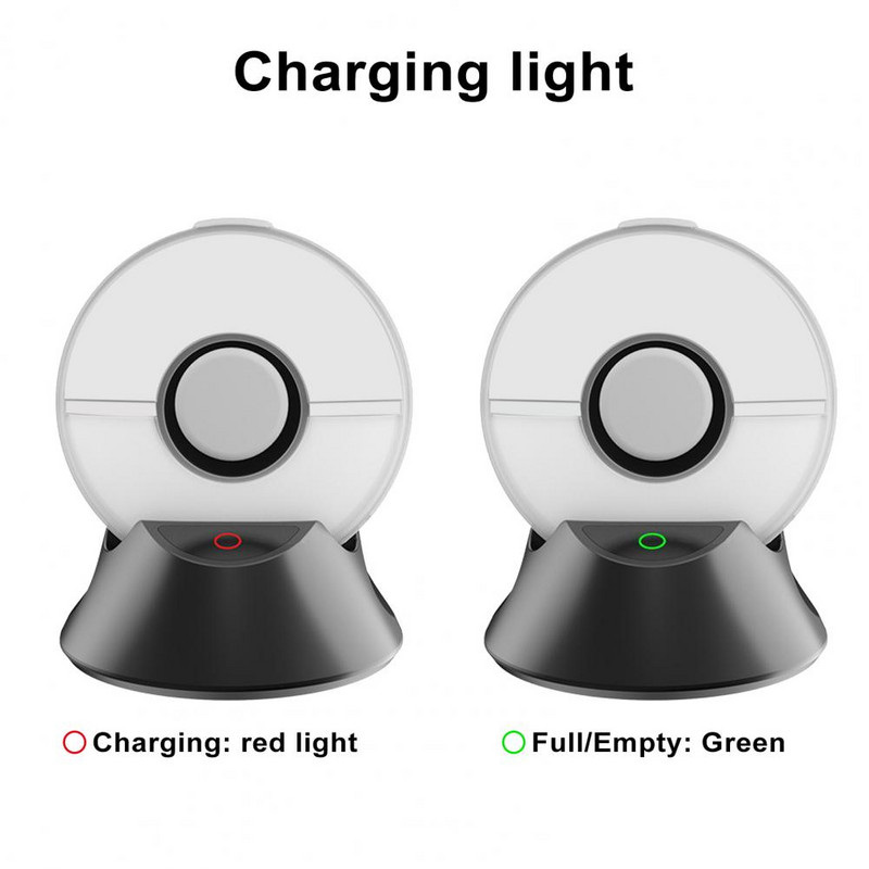 Laadija alus Kompaktne kaasaskantav laadimisalus indikaatortulega libisemiskindel dokijaam Pokémon Go Plusi täiustamiseks