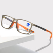 Naočale za čitanje Muške ultralake sportske dioptrijske naočale TR90 Ženske naočale punog okvira protiv plave svjetlosti za dalekovidnost 0 do +400