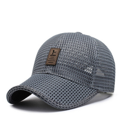 Vasaros moteriškos beisbolo kepuraitės paplūdimio lauko sporto potvynių prekės ženklo Unisex kepurė žvejybai nuo saulės kvėpuojanti tinklinė kepurė