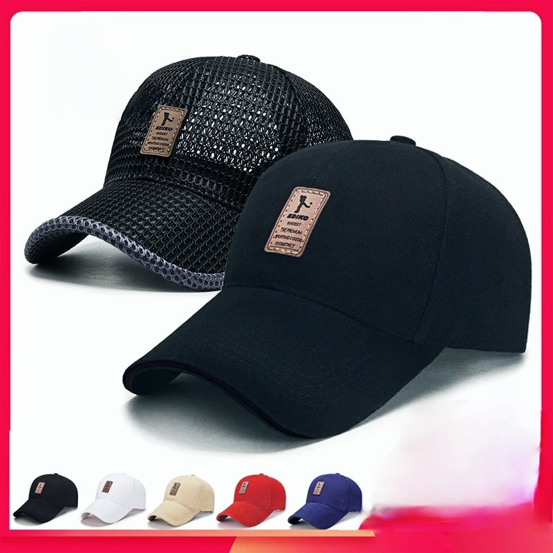 Vasaros moteriškos beisbolo kepuraitės paplūdimio lauko sporto potvynių prekės ženklo Unisex kepurė žvejybai nuo saulės kvėpuojanti tinklinė kepurė