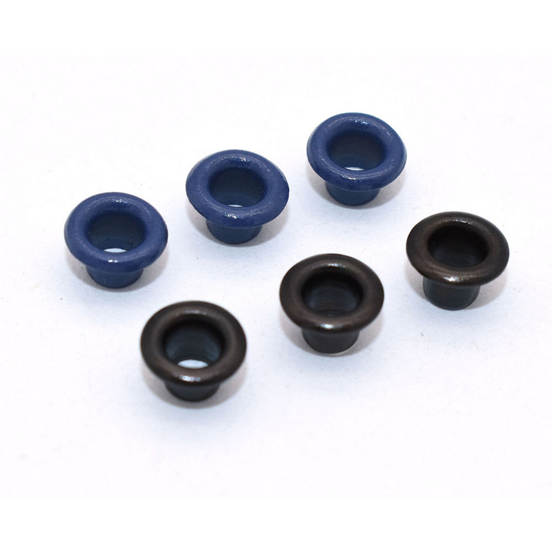 Metalinis apvalios kilpos įvorė 3 mm kilpa Metalinės kniedės Piniginės priedai batų siuvimui Krepšys Aparatūros gamyba Drobė Amatai 100 vnt.