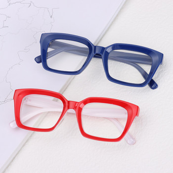 Модни очила за четене с квадратна рамка Мъжки Дамски Модни големи рамки Очила с висока разделителна способност за пресбиопия Диоптър 0~+ 3,00