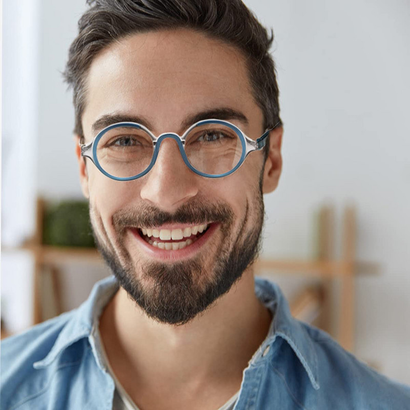 BEGREAT naočale za čitanje za žene, muškarce, proljetne noge, dioptrijske naočale, okrugli okvir, naočale za dalekovidnost, naočale od 0 do +4,0