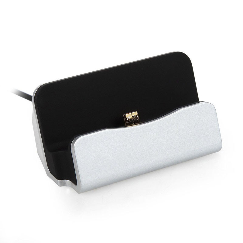 587D hliníkový nabíjací stojan, kolíska, synchronizácia pre Samsung Galaxy S4 S5 S6 S7