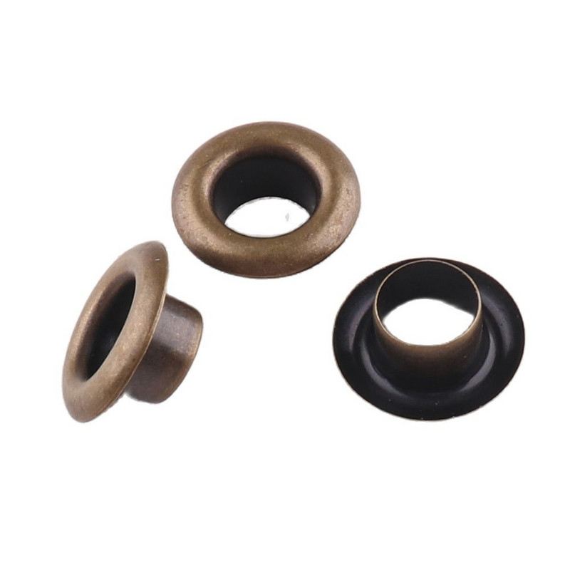 100 rinkinių antikvariniai bronziniai 5*11 mm metaliniai kilpos tarpikliai, skirti odiniams rankdarbiams, pasidaryk pats, iškarpų knygelėms batai, madingi, praktiški aksesuarai