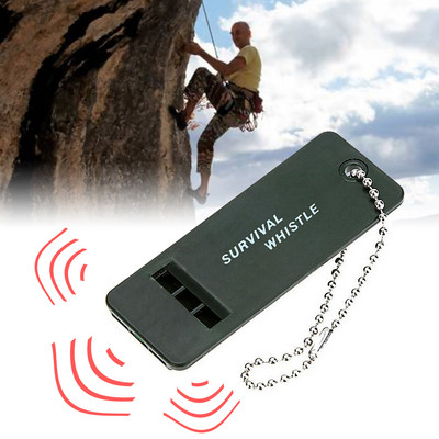 3 frekvenciájú síp magas decibel túlélő síp kulcstartó rögbi játékvezető kemping túrázás vészhelyzeti túlélő síp kültéri eszközök