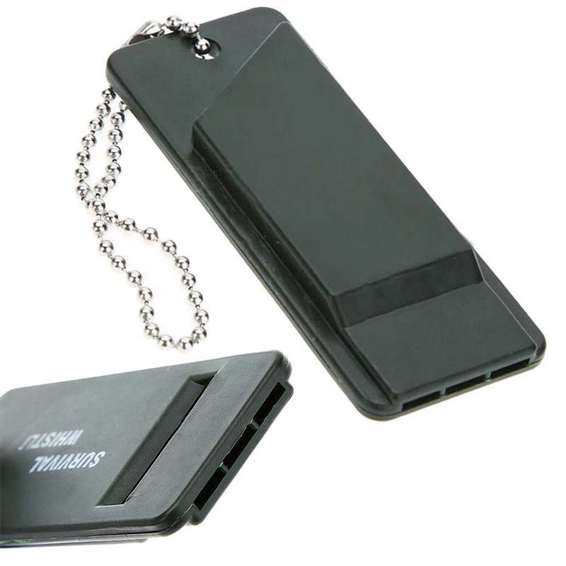 3 frekvenču svilpe Augstu decibelu izdzīvošanas svilpe atslēgu piekariņš regbija tiesnešu kempings pārgājieni ārkārtas izdzīvošanas svilpe āra instrumenti