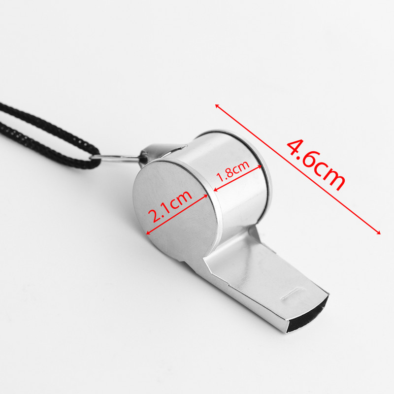 Metalinis švilpukas teisėjo sporto regbis nerūdijančio plieno švilpukai futbolas futbolas krepšinis vakarėlis treniruotės mokyklos linksmybių įrankiai