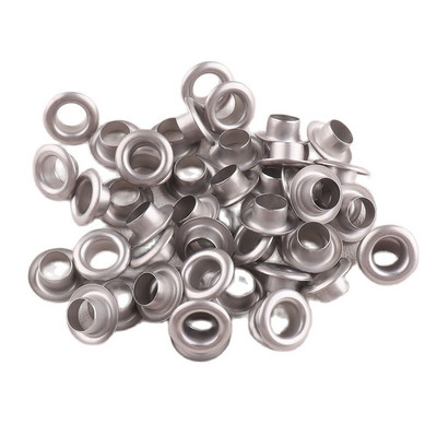 100 sets Metal Eyelets 4*10mm Silver with Grommet for DIY Scrapbooking Shoe Belt Cap Bag Tag Clothes Backpack Accessories Sewing