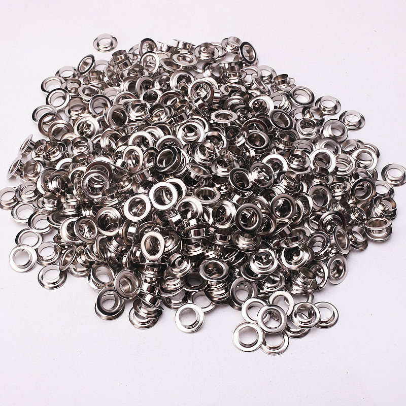 JYMISS 300set 6mm plokštuminė akutė Rožinio aukso (sidabrinė) metalo vario kilpos sagos rūbų aksesuarai rankinės radiniai NEMOKAMAS PRISTATYMAS