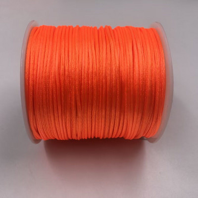 50 meetrit X 1 mm hiina sõlme rattail satiinjuhe punutud makrameenööriga ehete leidude pärlimisnöör 38 värvi