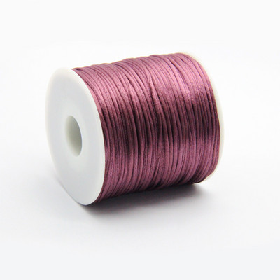 50 meetrit X 1 mm hiina sõlme rattail satiinjuhe punutud makrameenööriga ehete leidude pärlimisnöör 38 värvi