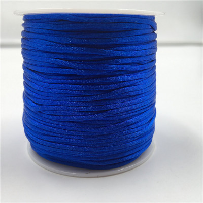 50 meetrit X 1 mm hiina sõlme rattail satiinjuhe punutud makrameenööriga ehete leidude pärlimisnöör 38 värvi