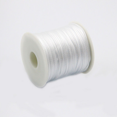 50 meetrit X 1 mm hiina sõlme rattail satiinjuhe punutud makrameenööriga ehete leidude pärlimisnöör 38 värvi