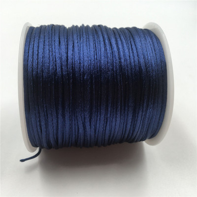 50 meetrit X 1 mm hiina sõlme rattail satiinjuhe punutud makrameenööriga ehete leidude pärlimisnöör 38 värvi