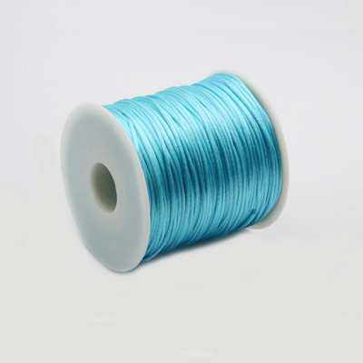 50 meetrit X 1 mm hiina sõlme rattail satiinjuhe punutud makrameenööriga ehete leidude pärlimisnöör 38 värvi