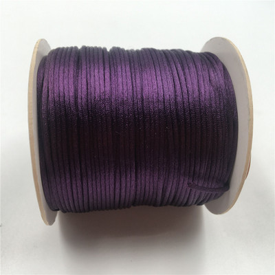 50 meetrit X 1 mm hiina sõlme rattail satiinjuhe punutud makrameenööriga ehete leidude pärlimisnöör 38 värvi