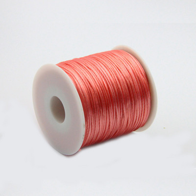 50 meetrit X 1 mm hiina sõlme rattail satiinjuhe punutud makrameenööriga ehete leidude pärlimisnöör 38 värvi