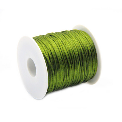 50 meetrit X 1 mm hiina sõlme rattail satiinjuhe punutud makrameenööriga ehete leidude pärlimisnöör 38 värvi