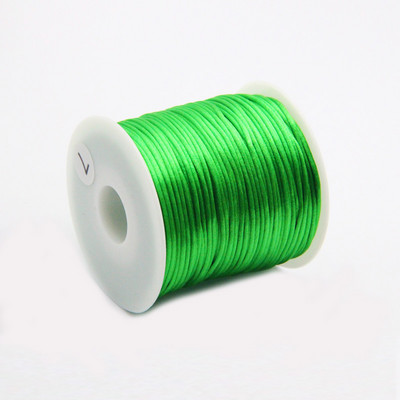 50 meetrit X 1 mm hiina sõlme rattail satiinjuhe punutud makrameenööriga ehete leidude pärlimisnöör 38 värvi