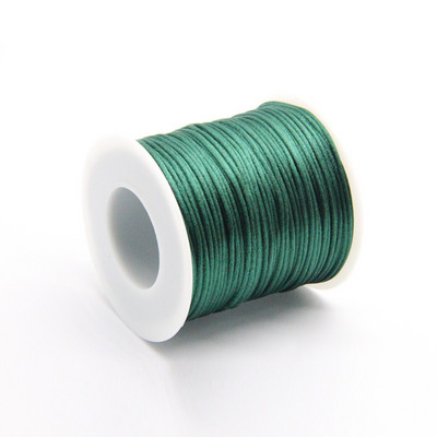 50 meetrit X 1 mm hiina sõlme rattail satiinjuhe punutud makrameenööriga ehete leidude pärlimisnöör 38 värvi