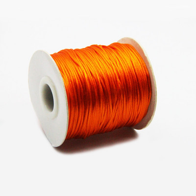 50 meetrit X 1 mm hiina sõlme rattail satiinjuhe punutud makrameenööriga ehete leidude pärlimisnöör 38 värvi