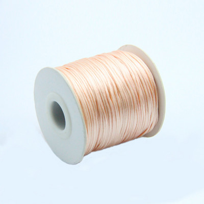 50 meetrit X 1 mm hiina sõlme rattail satiinjuhe punutud makrameenööriga ehete leidude pärlimisnöör 38 värvi