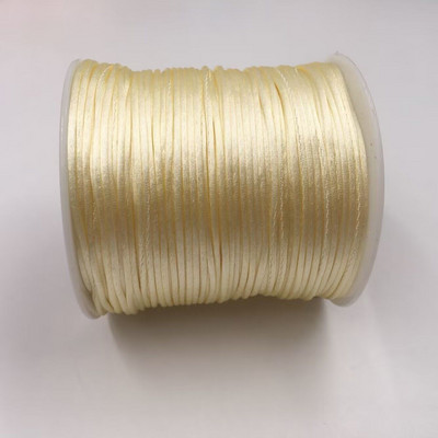 50 meetrit X 1 mm hiina sõlme rattail satiinjuhe punutud makrameenööriga ehete leidude pärlimisnöör 38 värvi