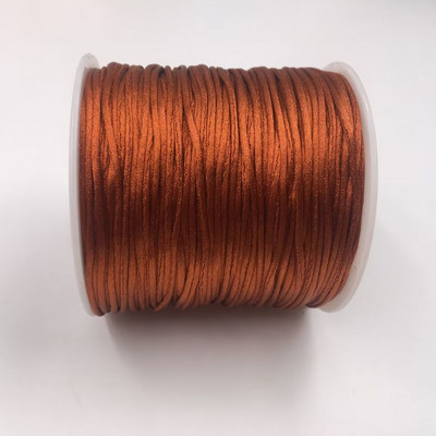 50 meetrit X 1 mm hiina sõlme rattail satiinjuhe punutud makrameenööriga ehete leidude pärlimisnöör 38 värvi