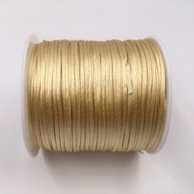 50 meetrit X 1 mm hiina sõlme rattail satiinjuhe punutud makrameenööriga ehete leidude pärlimisnöör 38 värvi