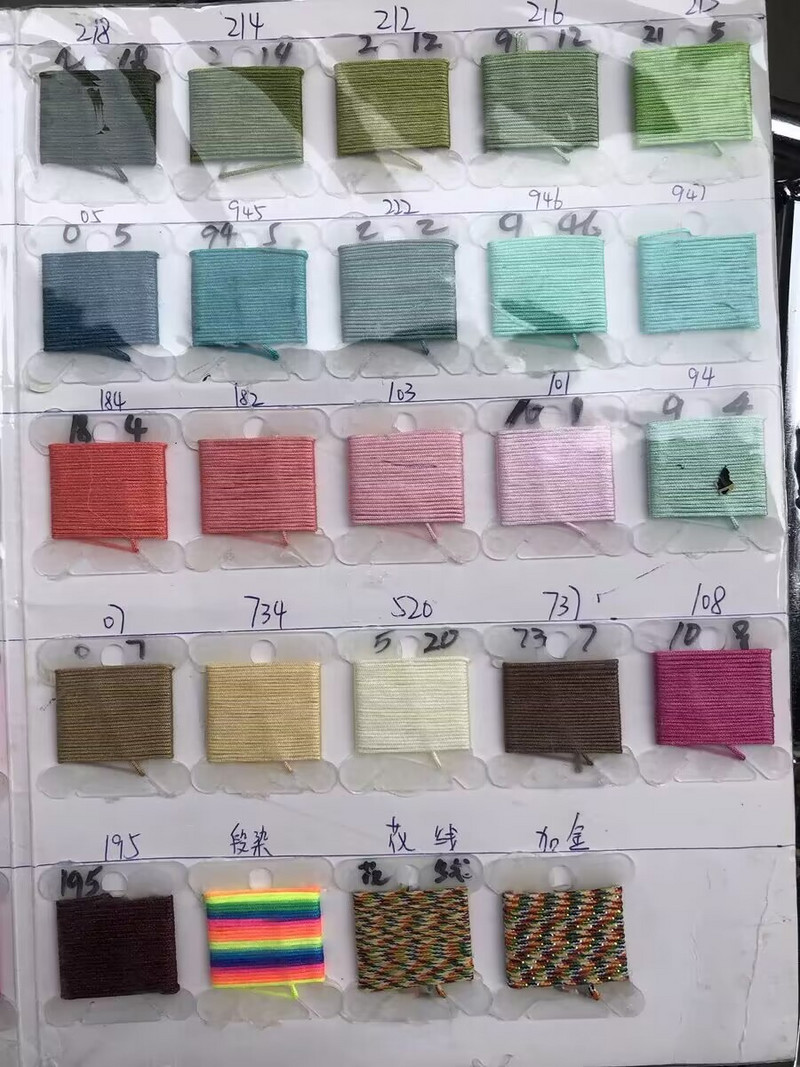 50 meetrit X 1 mm hiina sõlme rattail satiinjuhe punutud makrameenööriga ehete leidude pärlimisnöör 38 värvi