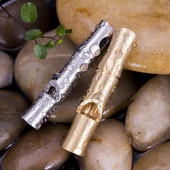 Външна свирка за оцеляване при взривяване на метал Бамбукова свирка от неръждаема стомана / месинг Диво животоспасително оборудване Свирка за състезания