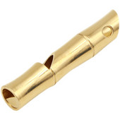 Σφυρίχτρα ορειχάλκινου μπαμπού σφυρίχτρα καθαρού χαλκού Μεταλλική σφυρίχτρα εξωτερικού χώρου Survival EDC σφυρίχτρα Μπρελόκ Μπρελόκ Εξωτερικά εργαλεία