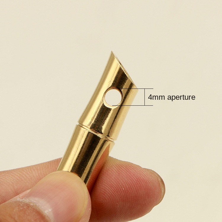 Σφυρίχτρα ορειχάλκινου μπαμπού σφυρίχτρα καθαρού χαλκού Μεταλλική σφυρίχτρα εξωτερικού χώρου Survival EDC σφυρίχτρα Μπρελόκ Μπρελόκ Εξωτερικά εργαλεία