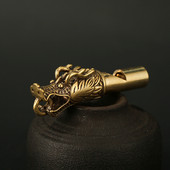 Aukštos kokybės retro maišytuvas Kaukolė gryno vario švilpukas, žalvarinis lauko raktų pakabukas, laukinis išgyvenimo švilpukas, futbolo teisėjo švilpukas