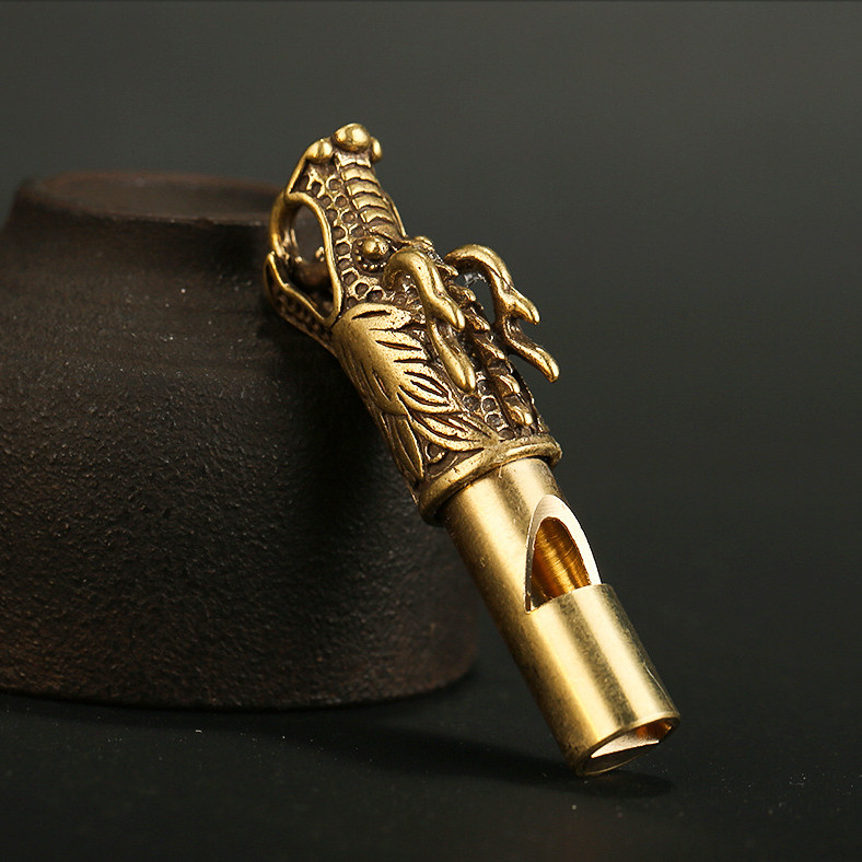 Aukštos kokybės retro maišytuvas Kaukolė gryno vario švilpukas, žalvarinis lauko raktų pakabukas, laukinis išgyvenimo švilpukas, futbolo teisėjo švilpukas