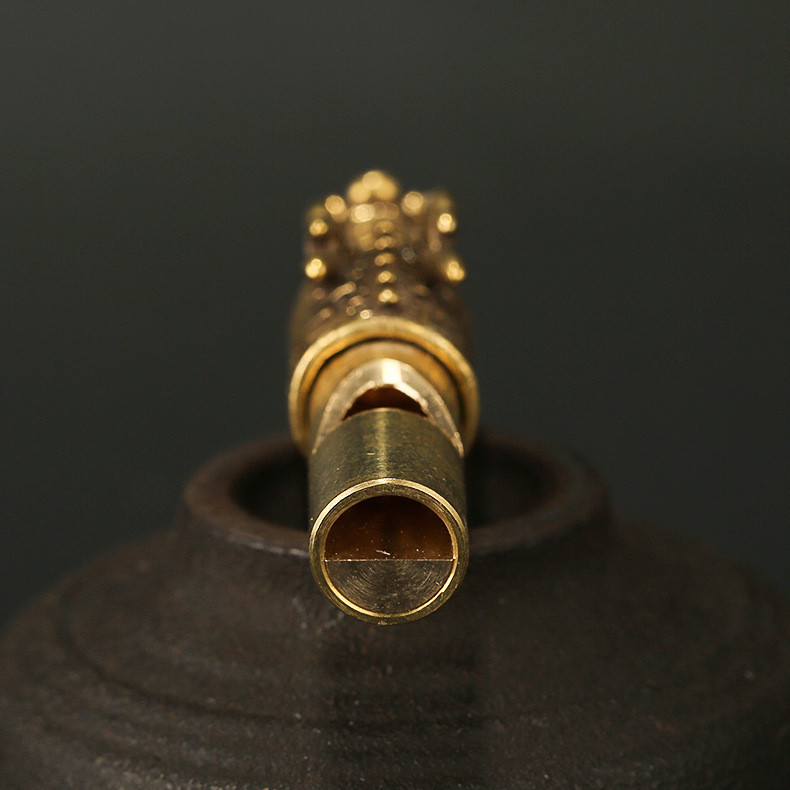 Aukštos kokybės retro maišytuvas Kaukolė gryno vario švilpukas, žalvarinis lauko raktų pakabukas, laukinis išgyvenimo švilpukas, futbolo teisėjo švilpukas