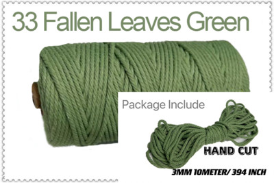 Macrame Soft 3mm 10Meters Strand Cotton Macaroon Cord Rope balls DIY Handcraft Benang Pređa Bohemia Decoration Fiber Art Supply