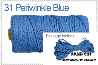 Macrame Soft 3mm 10Meters Strand Cotton Macaroon Cord Rope balls DIY Handcraft Benang Pređa Bohemia Decoration Fiber Art Supply