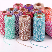 2 mm puuvillane nöör küpsetusnöör värviline puuvillane käsitöönöör makramee nöör DIY kodutekstiili kingituste pakkimine pulmakaunistus