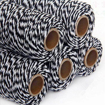 2MM памучен шнур Бейкър Канап Цветни памучни занаяти Канап за макраме Шнур Направи си сам домашен текстил Опаковане на подаръци Сватбен декор