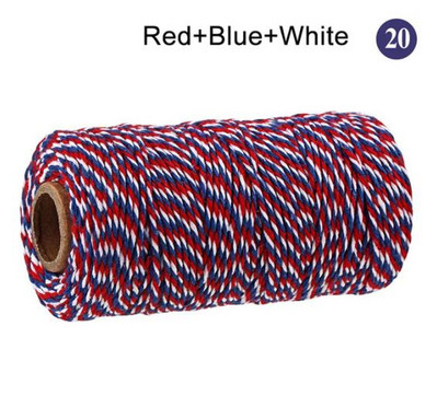 2 mm puuvillane nöör küpsetusnöör värviline puuvillane käsitöönöör makramee nöör DIY kodutekstiili kingituste pakkimine pulmakaunistus