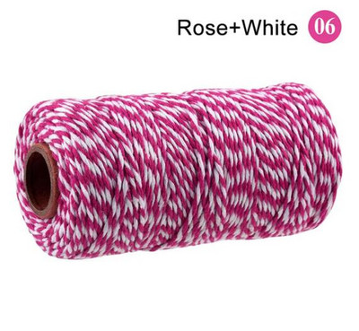 2 mm puuvillane nöör küpsetusnöör värviline puuvillane käsitöönöör makramee nöör DIY kodutekstiili kingituste pakkimine pulmakaunistus